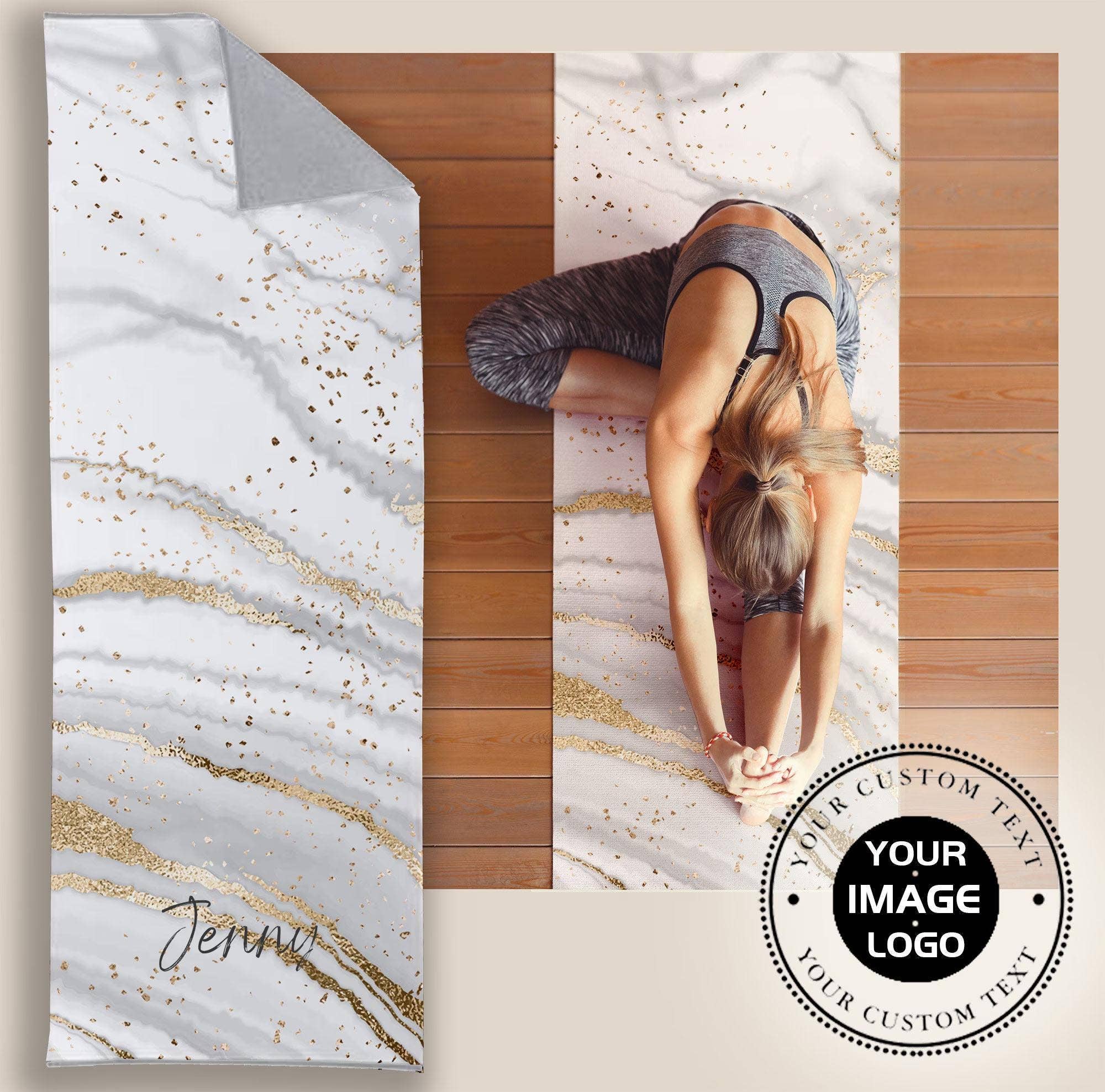 BloomAngel – wholesale Yoga mat – Personalized Sun Design Yoga Mat Towel8