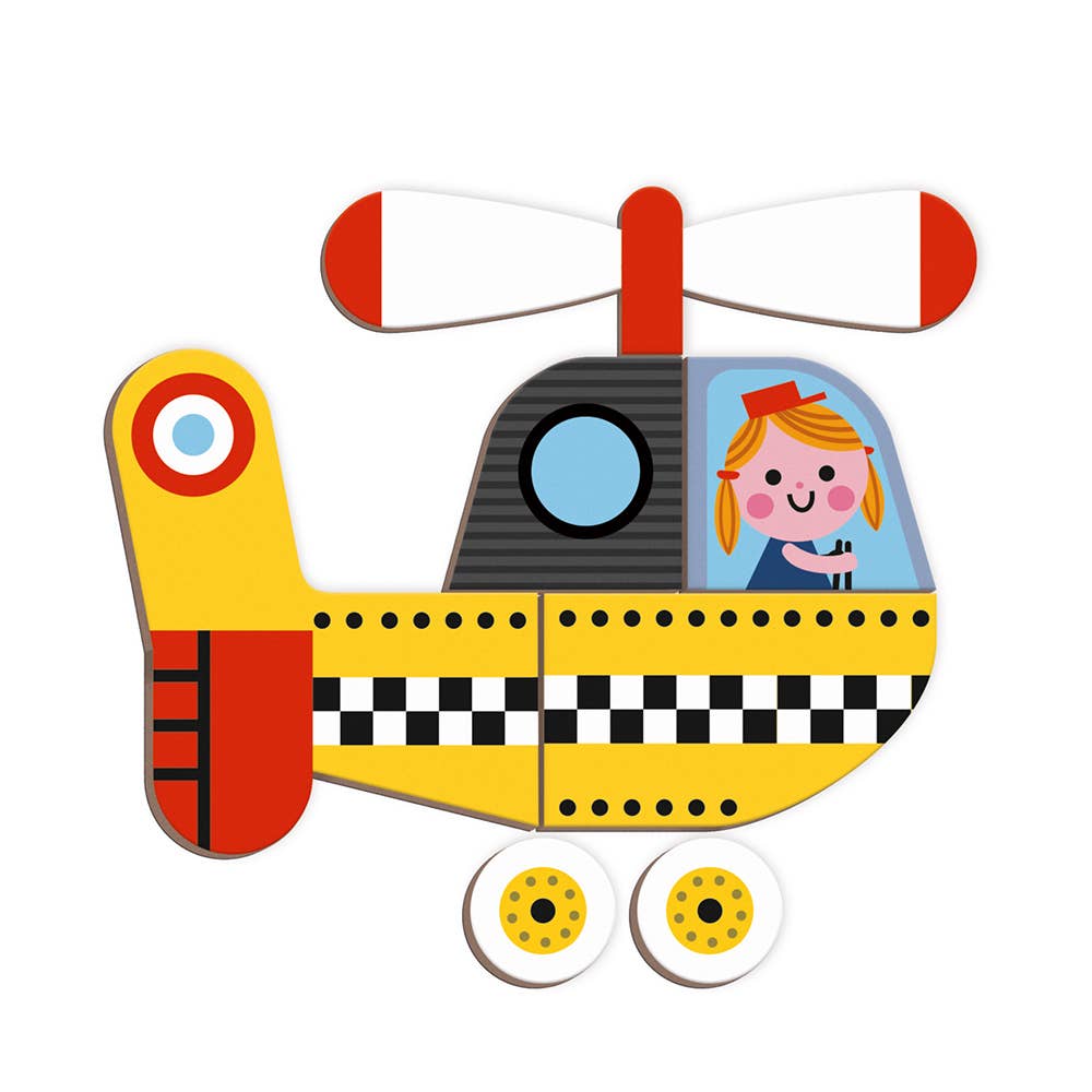 Janod - Wholesale Toy Set - Kids - Magneti'book - Racers1