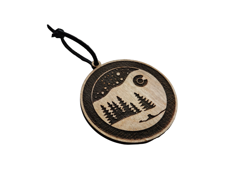 Sherwood - Wholesale Ornament - Colorado Mountain Snow | Wooden Ornament - Birch2