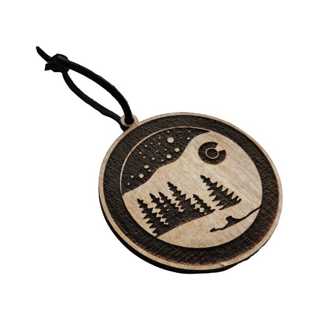 Sherwood - Wholesale Ornament - Colorado Mountain Snow | Wooden Ornament - Birch2