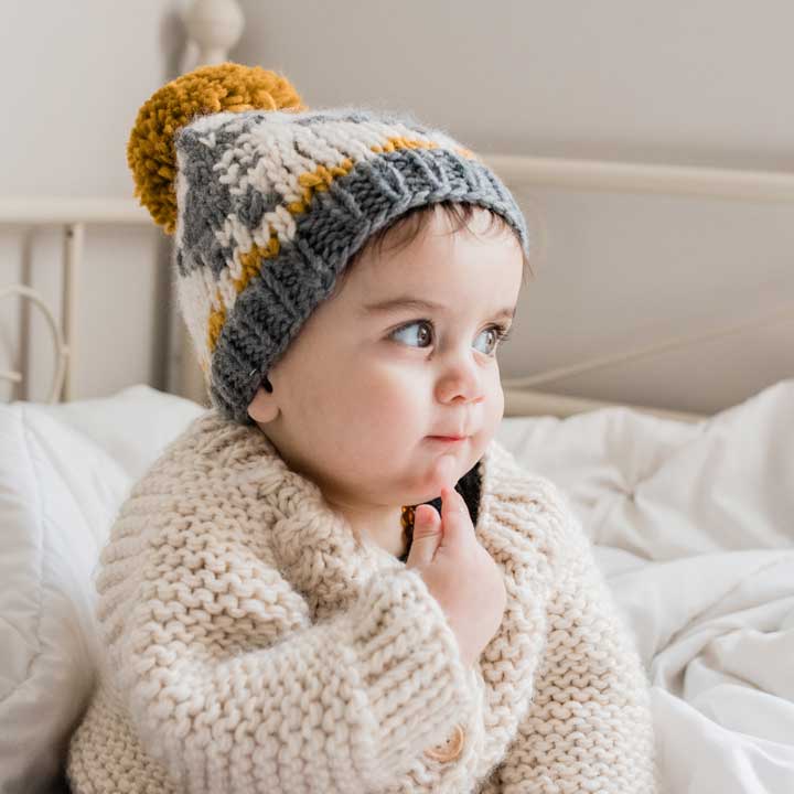 Huggalugs - Vente Bonnet – enfant - Bonnet en tricot T-Rex pour bébés et enfants5