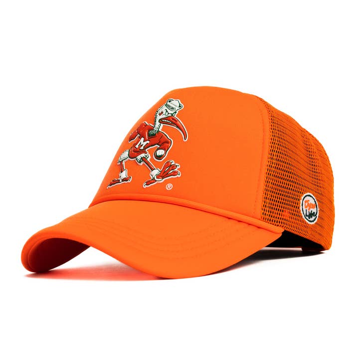 Miami Hurricanes Sebastian Trucker Hat - Orange for engroshandel hos Dyme Lyfe