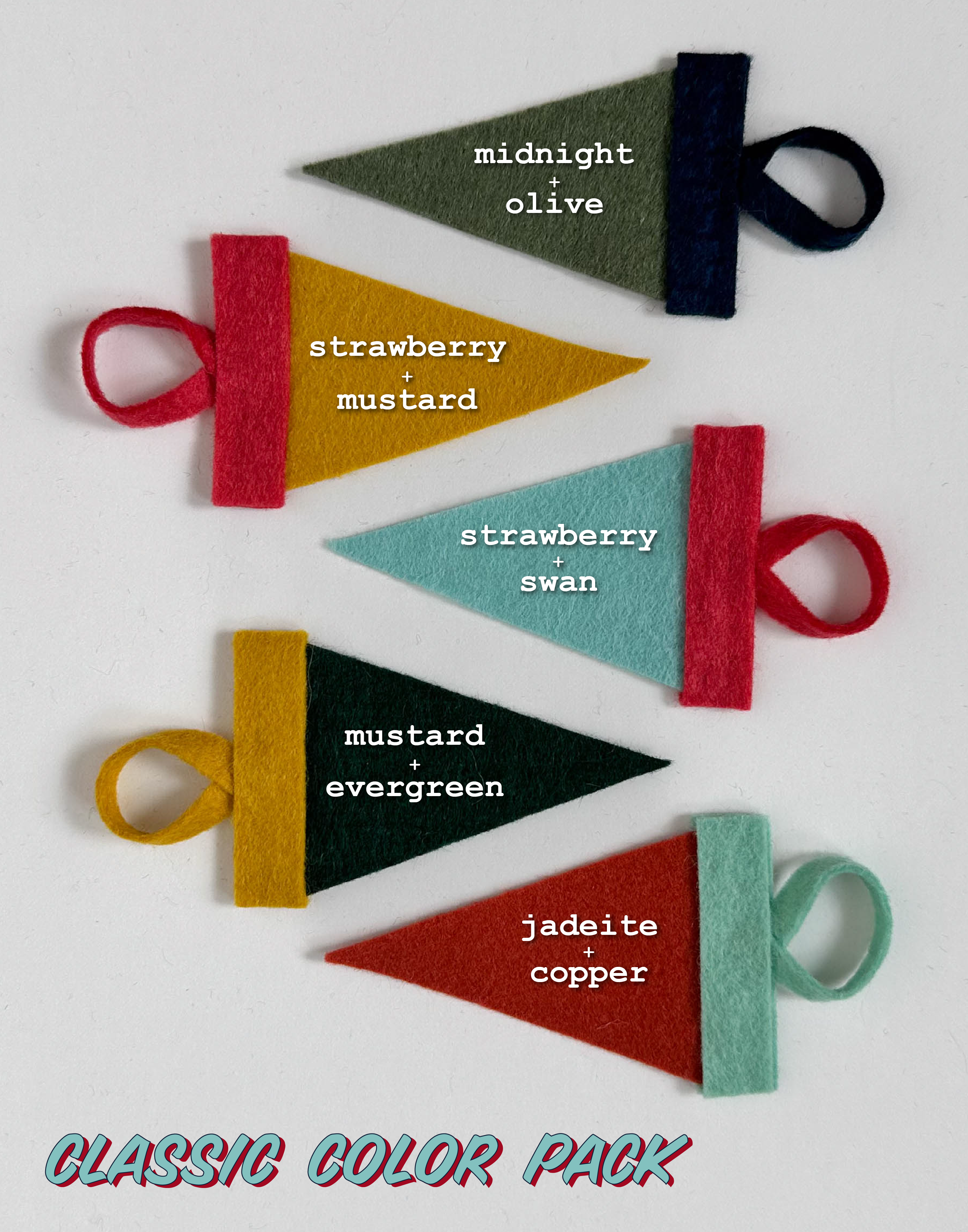 traveldashery - Vendita all'ingrosso Decorazione - mini gagliardetto personalizzato: colori classici8