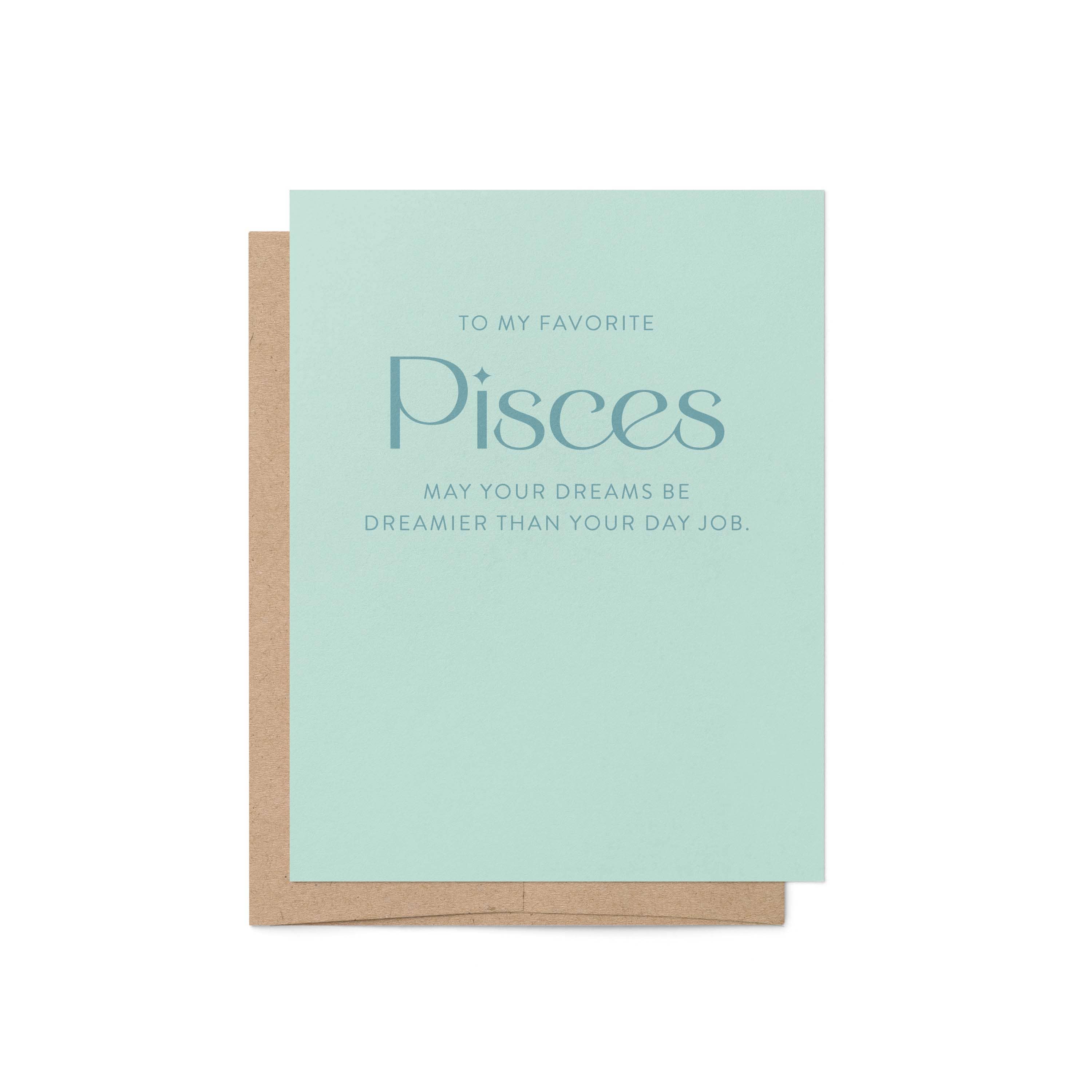 Blú Rose - Wholesale Birthday Card - My Favorite Pisces Zodiac Greeting Card4