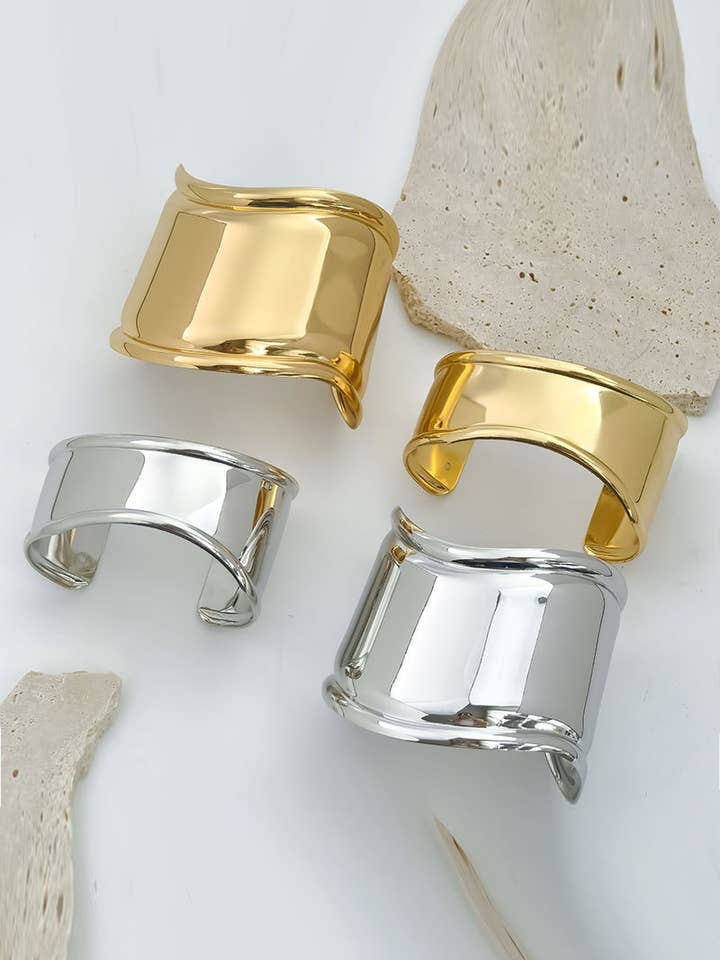 Unregelmäßige breite Armstulpe für den Großhandel von Lyonlee