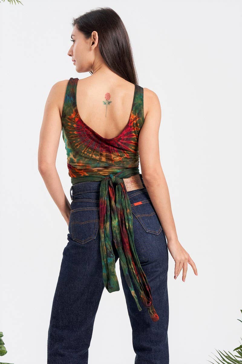 Kathmandu Imports - Wholesale Tank Top - Women's - Tie-Dye Tank Top (TH-1735)2