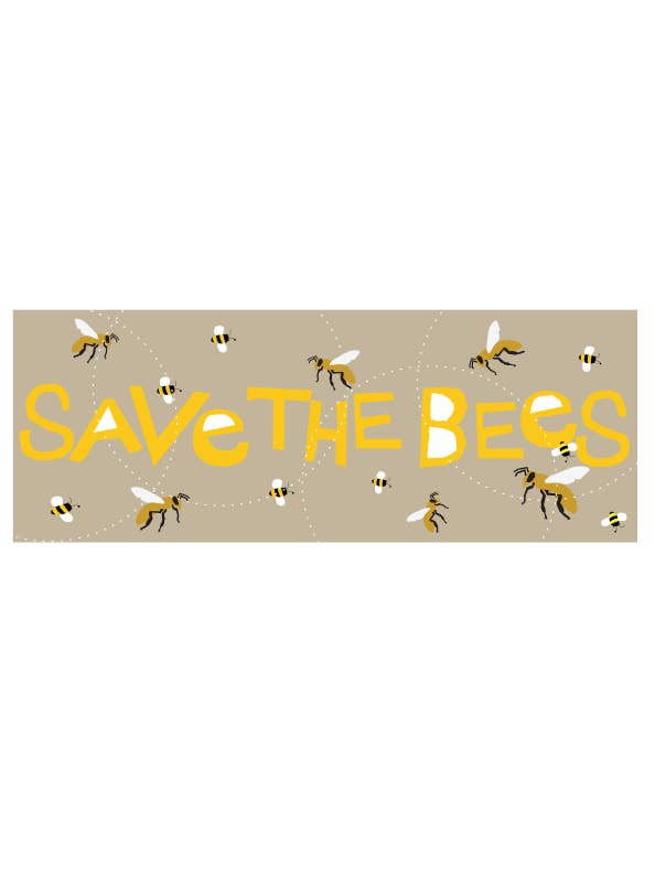 Adesivo paraurti «Save the Bees» per la vendita all'ingrosso da parte di Glad Dog Cards