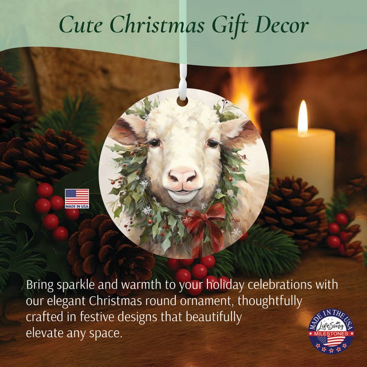 LifeSong Milestones - Wholesale Ornament - Highland Cow Holiday Ornament | Christmas Gift Idea4