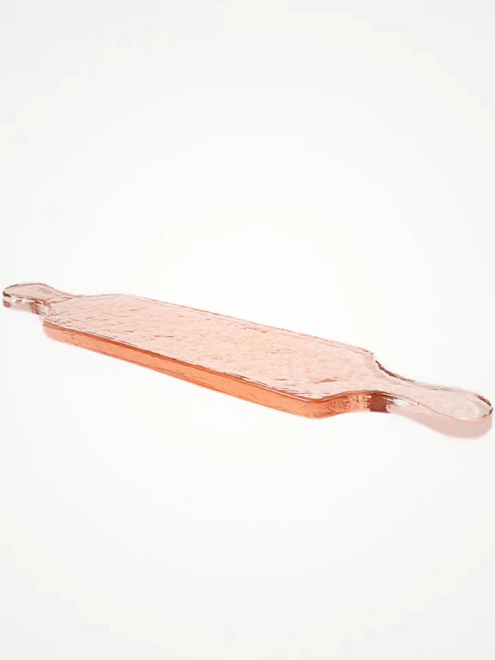 Hamret glas langt serveringsbræt for engroshandel hos Creative Women Australia