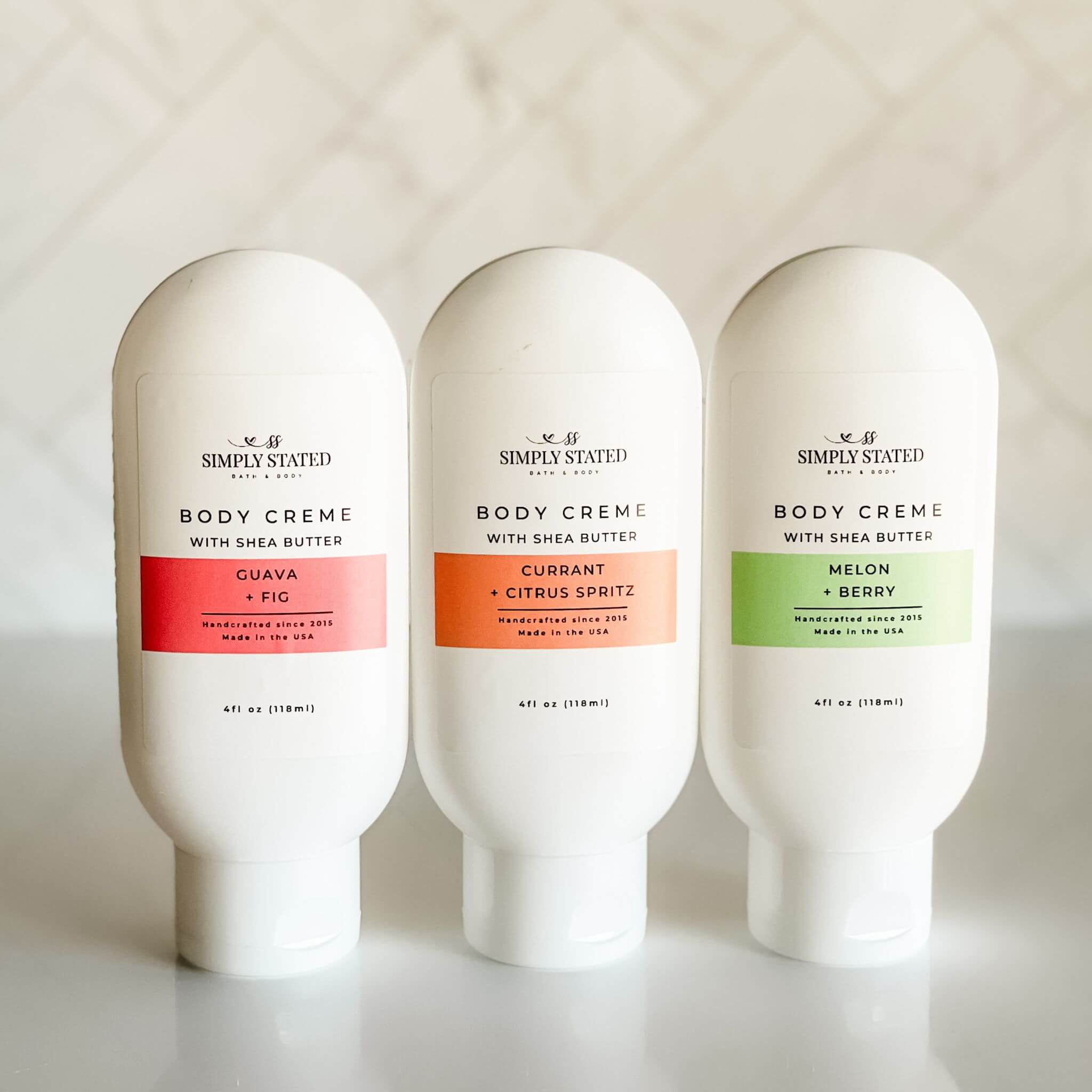 Seasonal Body Crème Collection | Limited Batch Scents for wholesale by Simply Stated Bath & Body