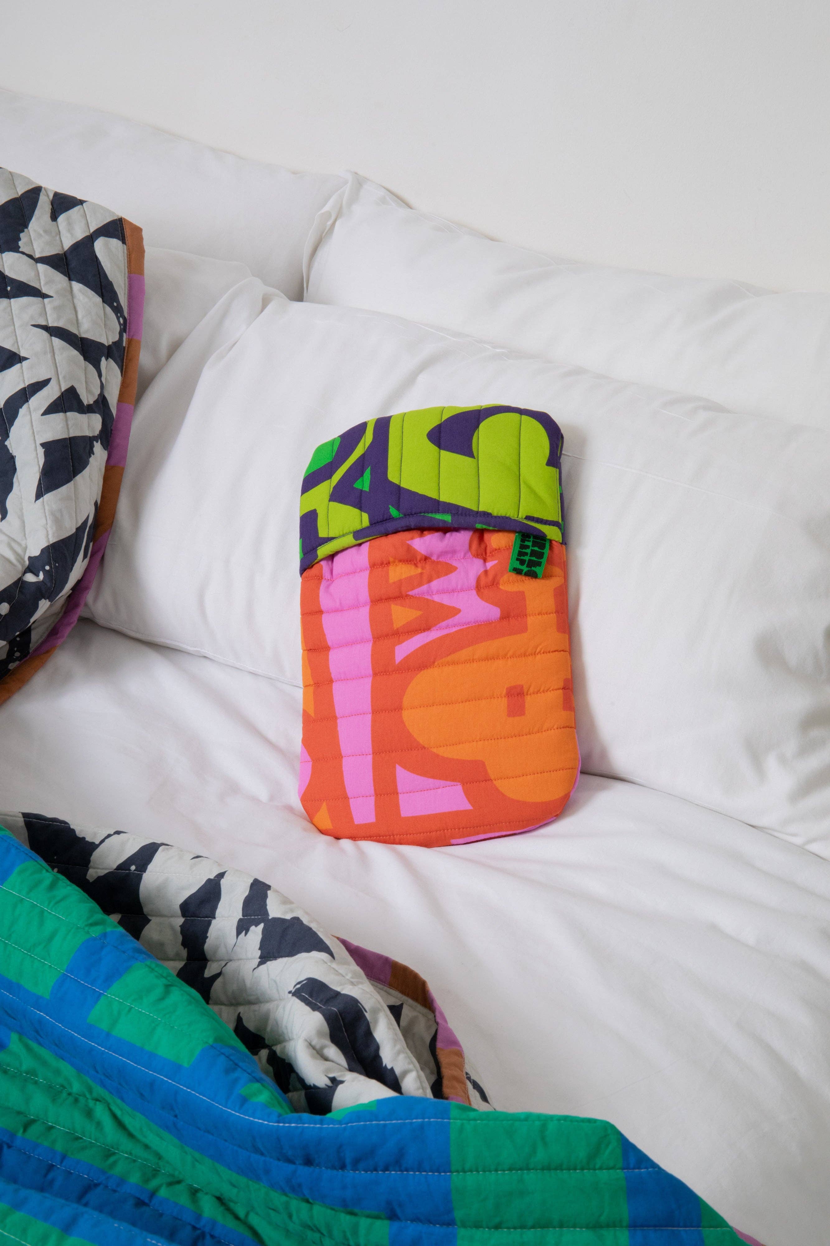 Irregular Sleep Pattern – wholesale Hot/cold compress – Quilted Hot Water Bottle in Chameleon1
