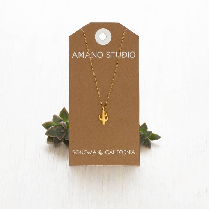 Amano Studio - Wholesale Pendant/Charm Necklace - Saguaro Cactus necklace2