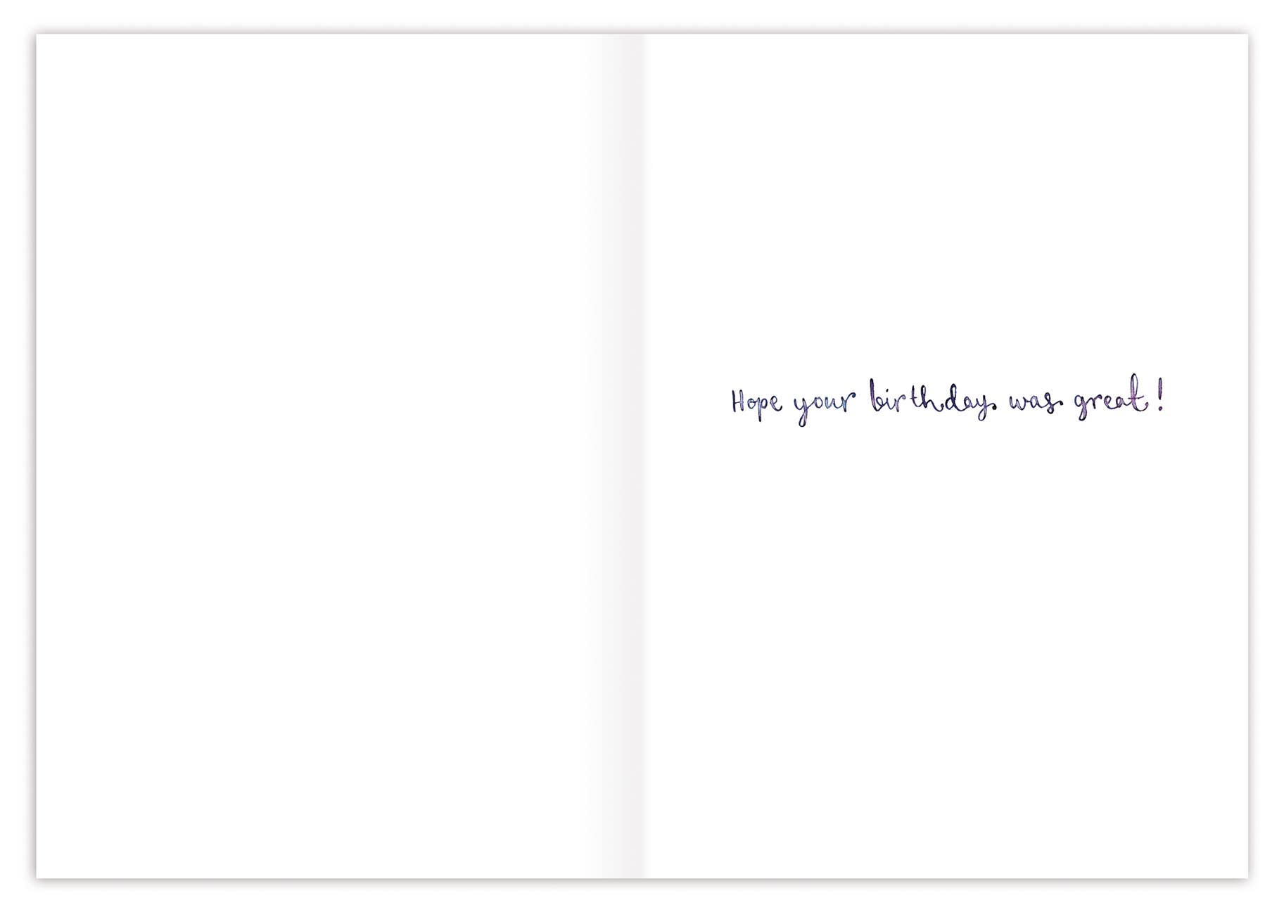 Biely & Shoaf - Venta al por mayor Tarjetas de cumpleaños - Tarjeta de cumpleaños Snail A Little Late Latated1