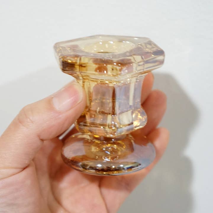 Sweet Home Deco - Wholesale Candle Holder - Glass Candlestick Holders Taper Candle Holders Tabletop