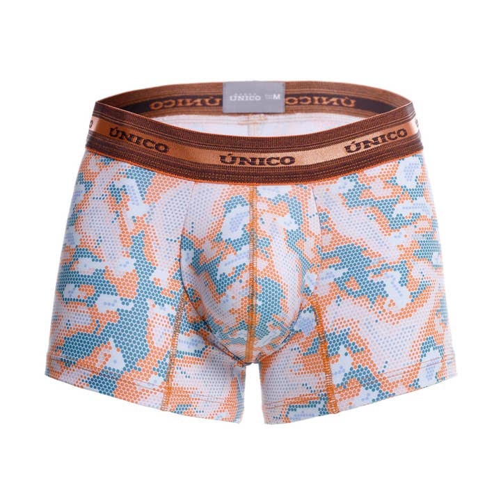 BOXER TRUNK VITELA NARANJA for wholesale by Mundo Único