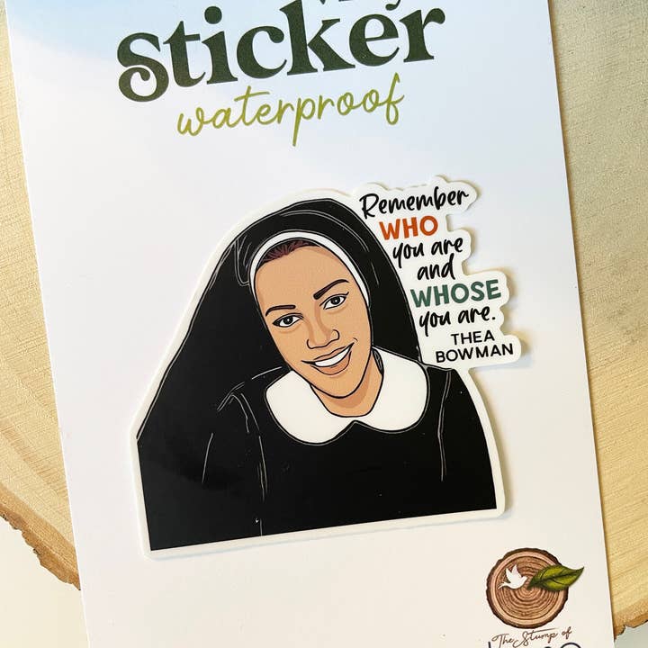 The Stump of Jesse - Wholesale Sticker - Sister Thea Bowman Waterproof Catholic Sticker