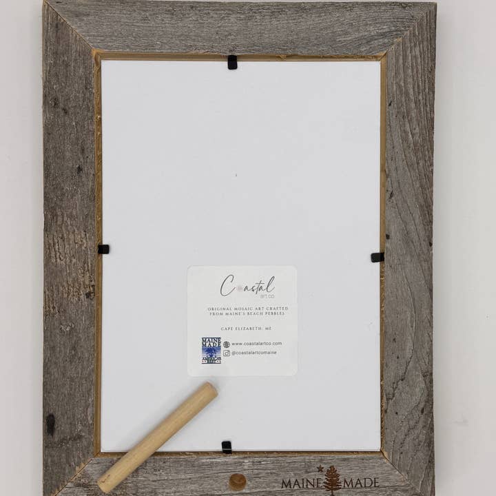 Black Puffin Bird 5x7 Print – Maine Made Repurposed Wood Frame for wholesale on Faire2