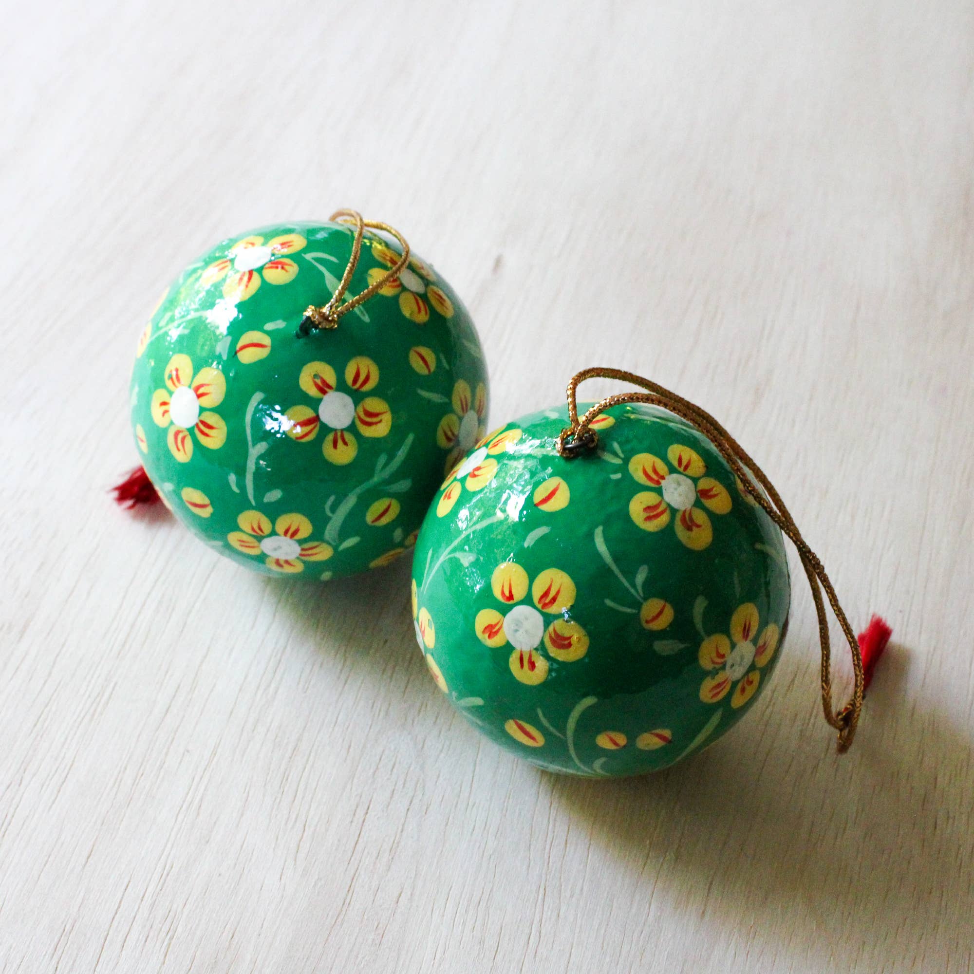 Venture Imports LLC - Wholesale Ornament - Paper Mache Ball Ornaments1