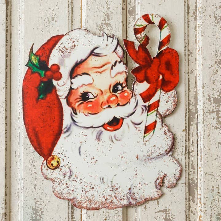 Audrey's Home & Gift - Wholesale Sign - Sign - Vintage Santa (PC)1