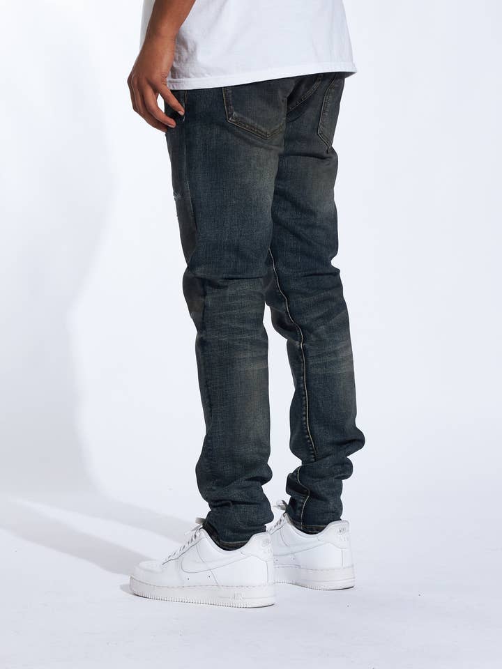 Crysp Denim - Wholesale Jeans - Heren - Avenue Denim (Donker Indigo)