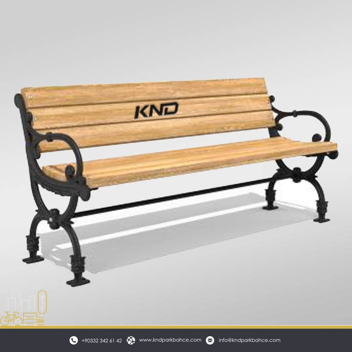 Deholzwart GmbH - Wholesale Outdoor Chair - Garden bench park bench wooden bench cast iron wood brown5