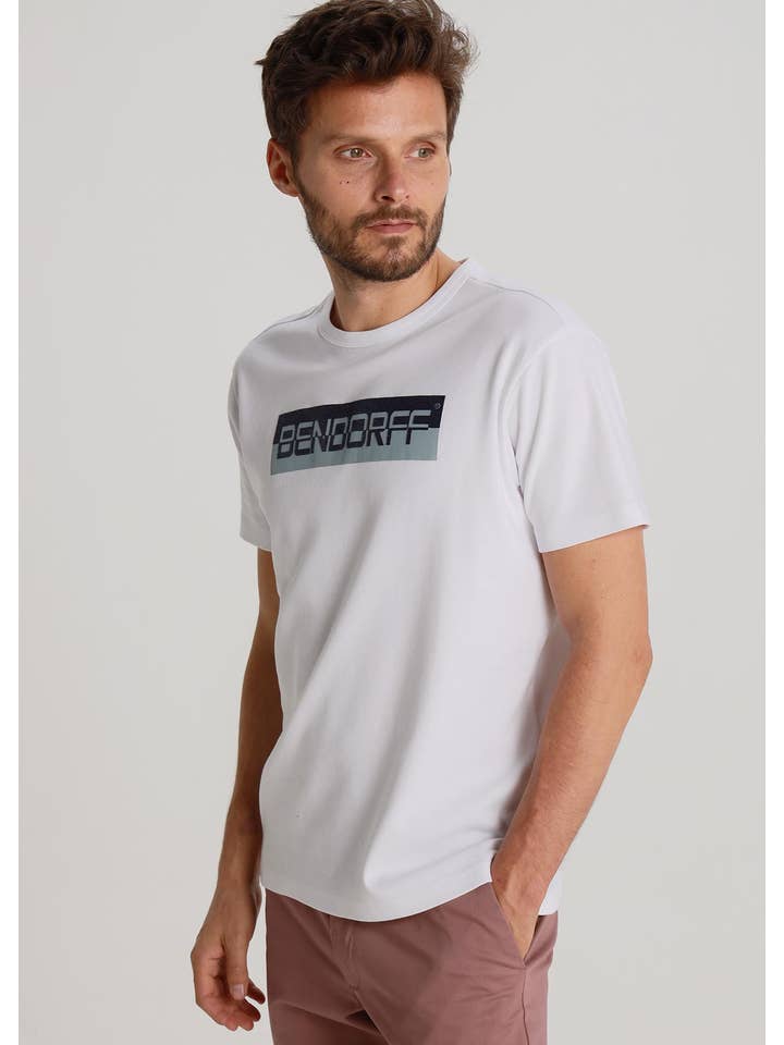 PAUSANT SHOP ONLINE - Venta al por mayor Camiseta serigrafiada - Hombre - BENDORFF - Camiseta manga corta Flock Print