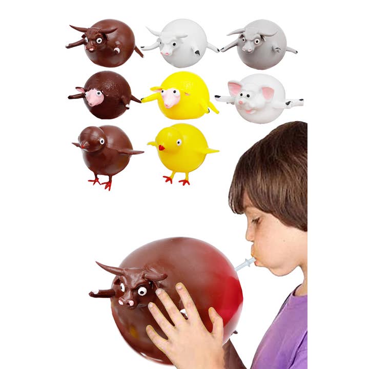 Cap Zone - Wholesale Inflatable Toy - Kids & Baby - Animal Blow-Up Inflatable Squishy Balloon Toy
