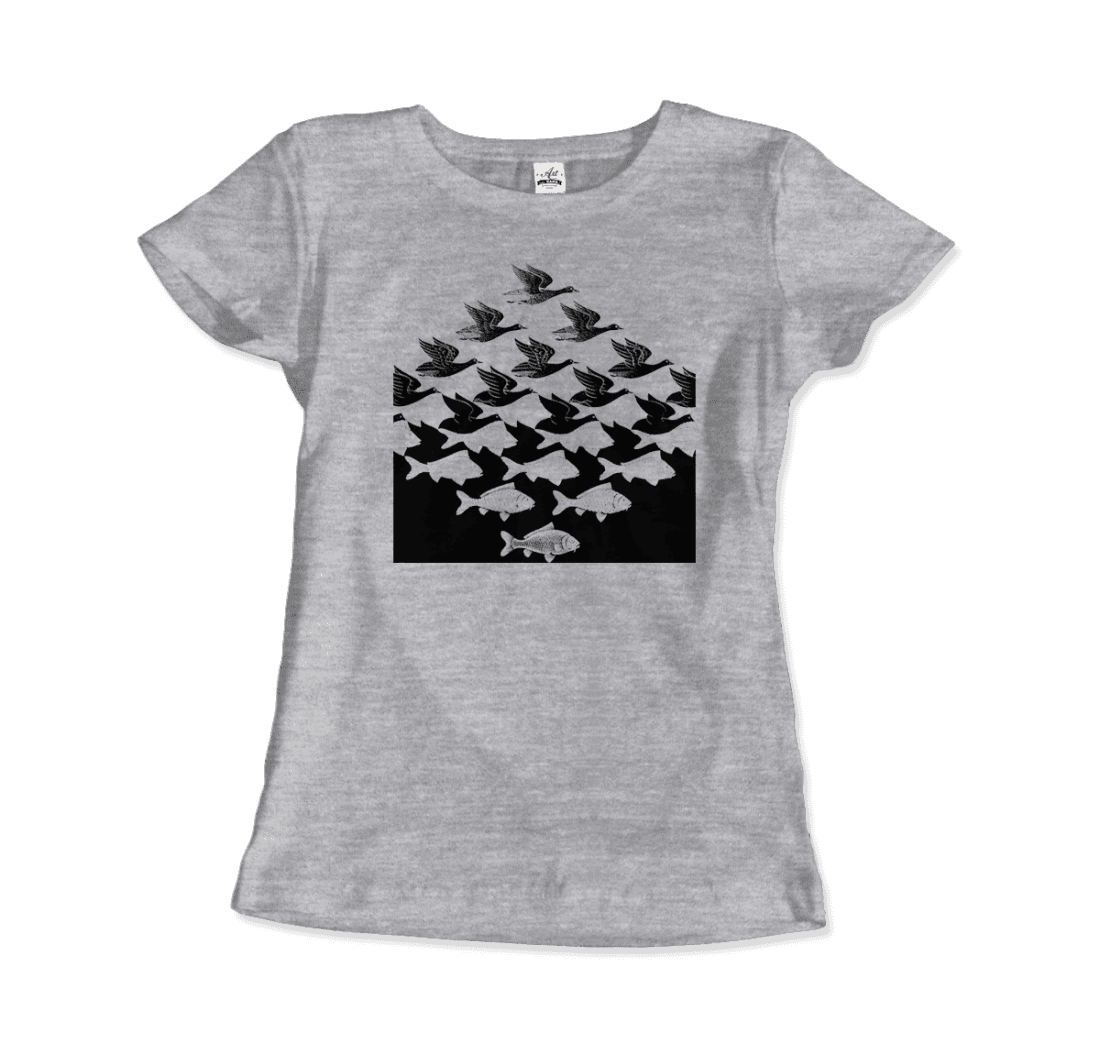 Art-O-Rama Shop - Wholesale T-Shirt (Graphic) - Unisex - MC Escher Sky and Water I Art T-Shirt5