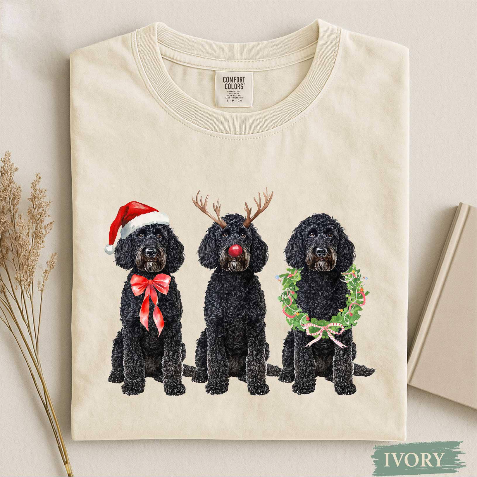 Glaime - Wholesale T-Shirt (Graphic) - Women's - Comfort Colors Christmas Dog Shirt, Funny Dog Sweatshirt0