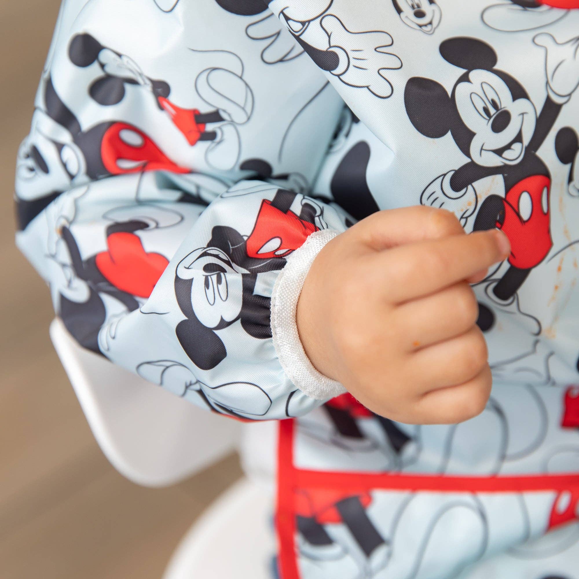 Bumkins - Wholesale Bib - Baby - Sleeved Bib: Mickey Mouse3