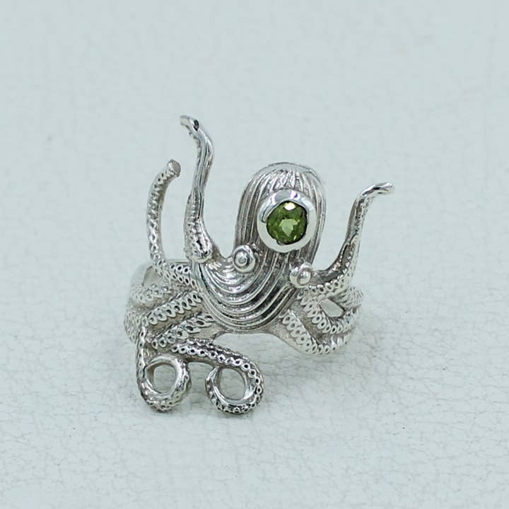 Silvex Jewelry – Engroshandel Statementring – Blækspruttering i 925 sterlingsølv7