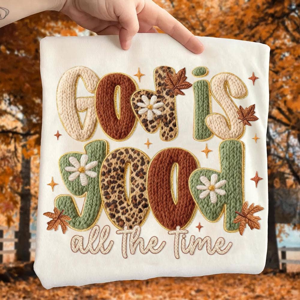 NVC Ecommerce LLC - Wholesale T-Shirt (Graphic) - Women's - Leopard God is Good all the time Shirt, Coquette Latch Hook0