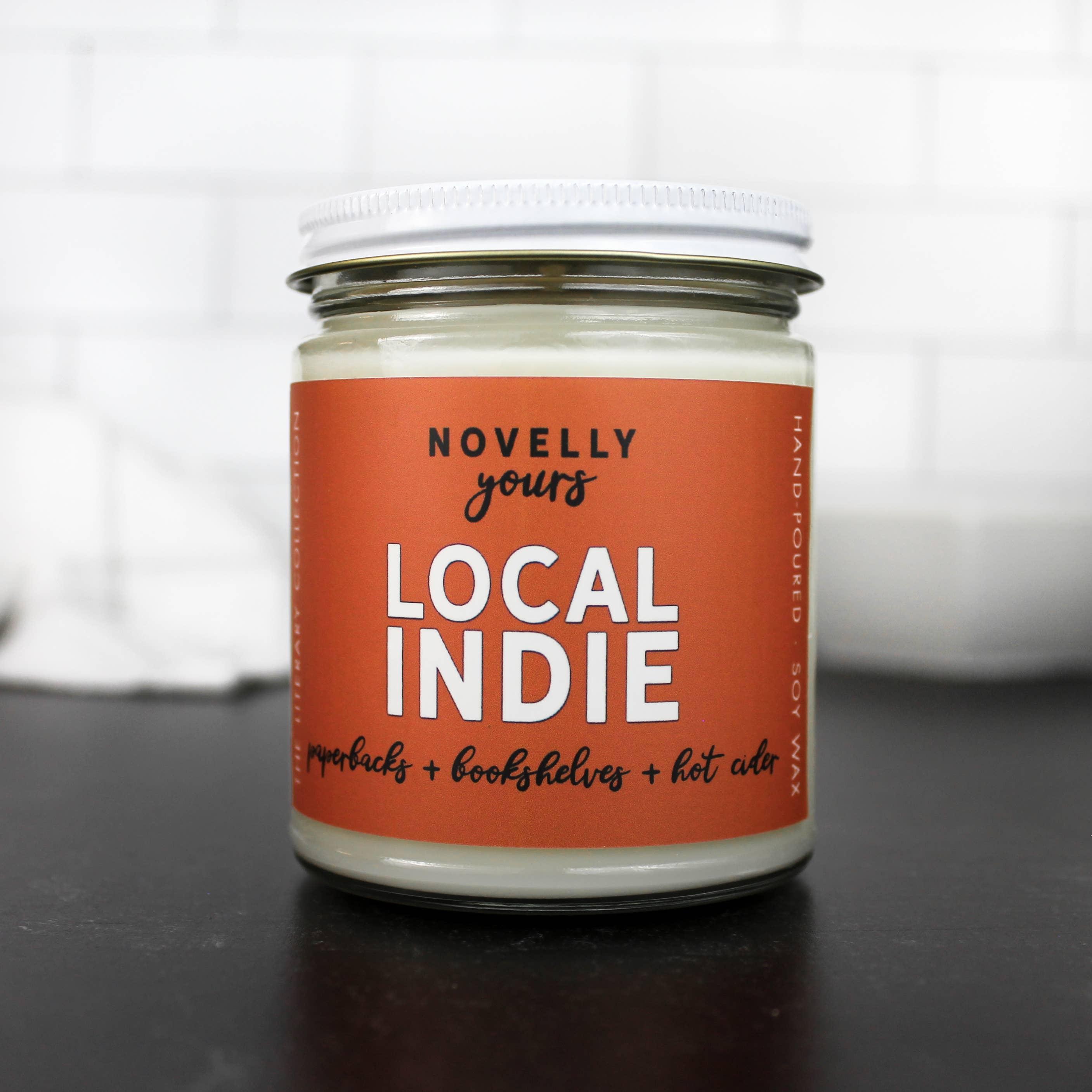 Novelly Yours - Wholesale Jar/Filled Candle - Local Indie Candle | Bookstore, Cozy Bookshop Fragrance