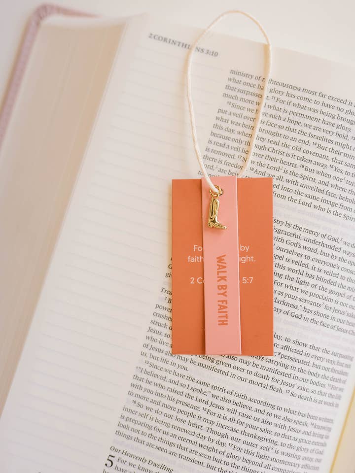 Walk By Faith Charm for wholesale by Dear Heart