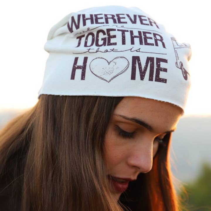 444 Berretto in tessuto felpa - Berretti stampati VW Bulli per la vendita all'ingrosso da parte di Purple Sardine