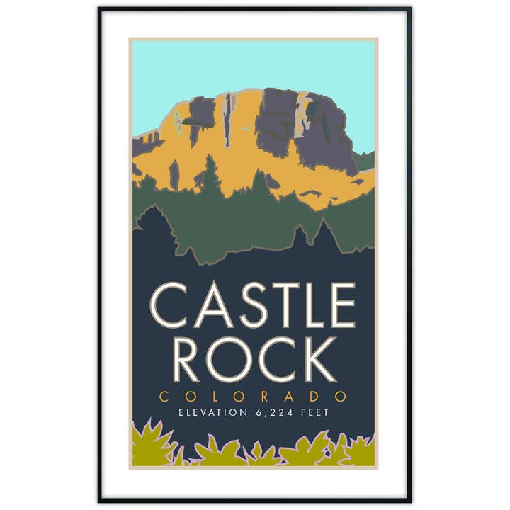 M&W Design Co - Travel Posters – Großhandel Poster – Castle Rock, Colorado - Plakate