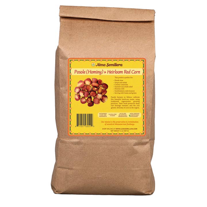Alma Semillera - Wholesale Cornmeal - Heirloom Posole/Hominy 2 lb – Dried