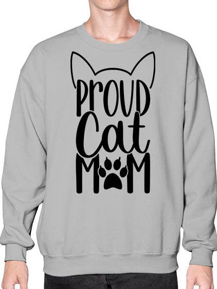 Style Maman Chat Fière 103# - chats - Sweatshirt - Col Rond pour la vente par tshirt unlimited