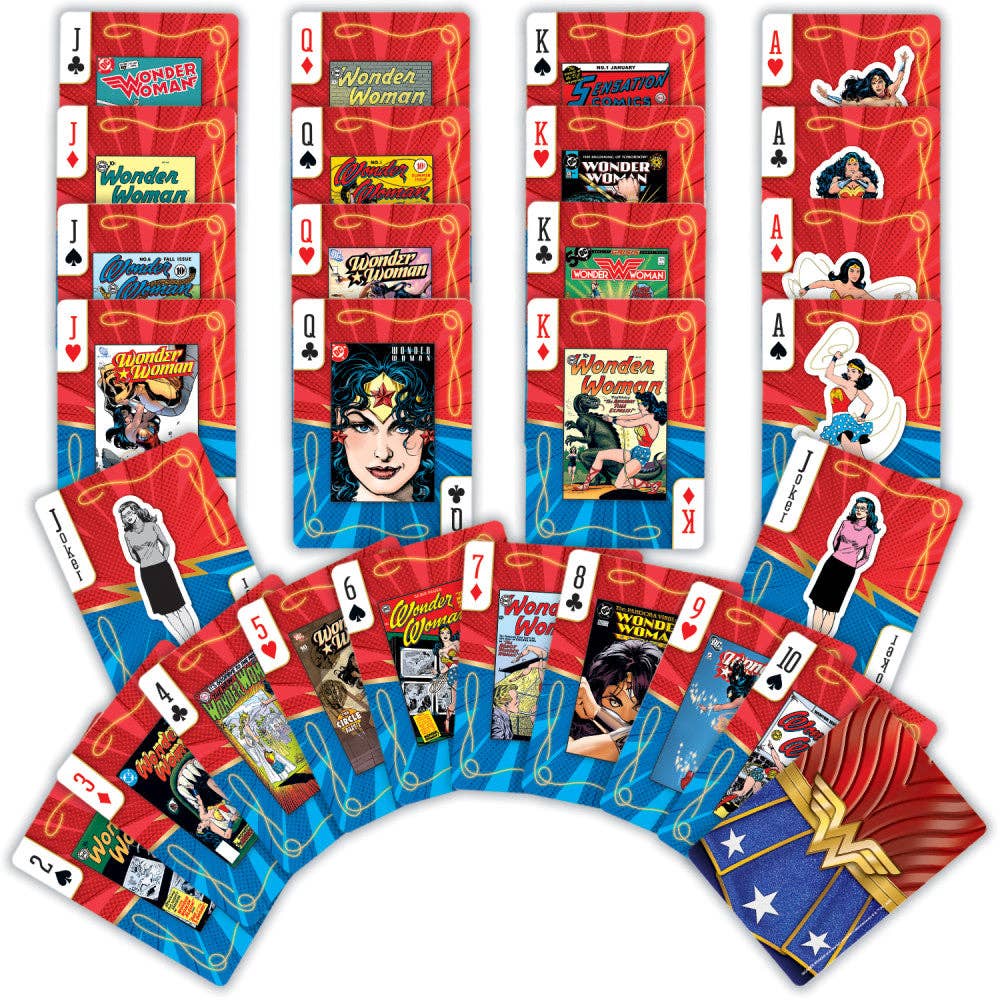 Masterpieces Puzzles - Wholesale Playing Cards - Wonder Woman Playing Cards - 54 Card Deck1