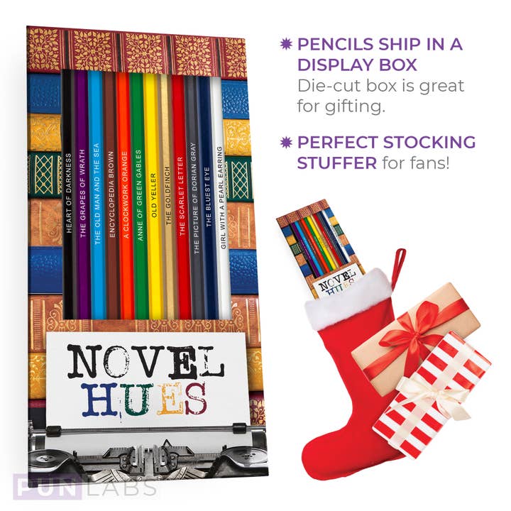 Pop Colors – wholesale Gag gift/novelty gift – Novel Hues Colored Pencils for Fans of Classic Literature3