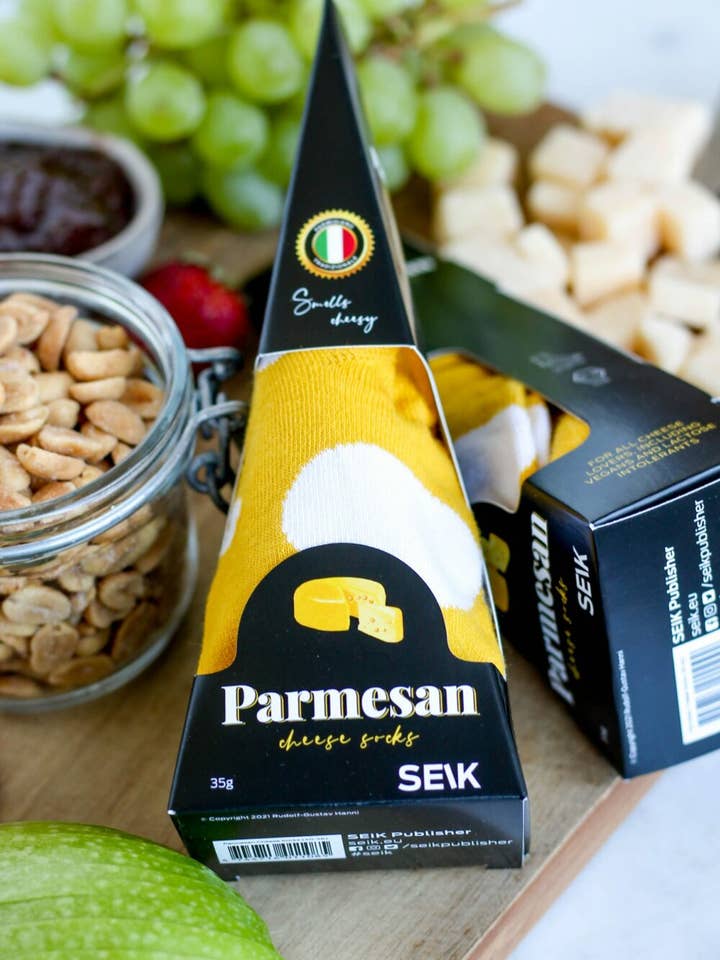 Parmesan Cheese Socks (size 40-46) for wholesale by SEIK