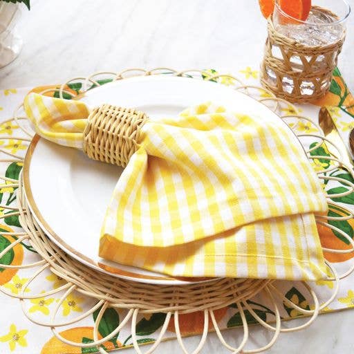 8 Oak Lane - Wholesale Placemat - Orange Grove Reversible Placemat Set1