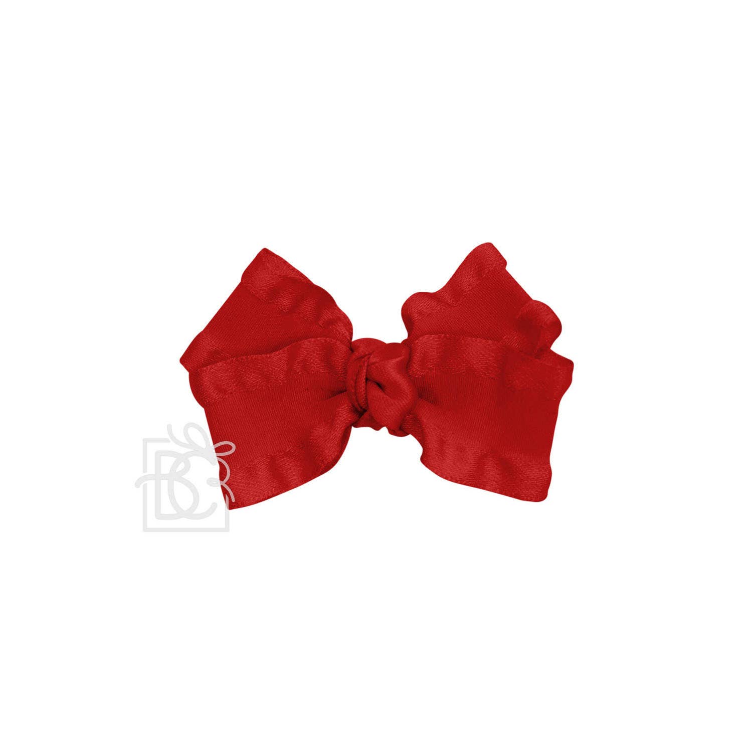 Beyond Creations, LLC - Wholesale Hair Bow - Kids - DOUBLE RUFFLE BOW ON CLIP72