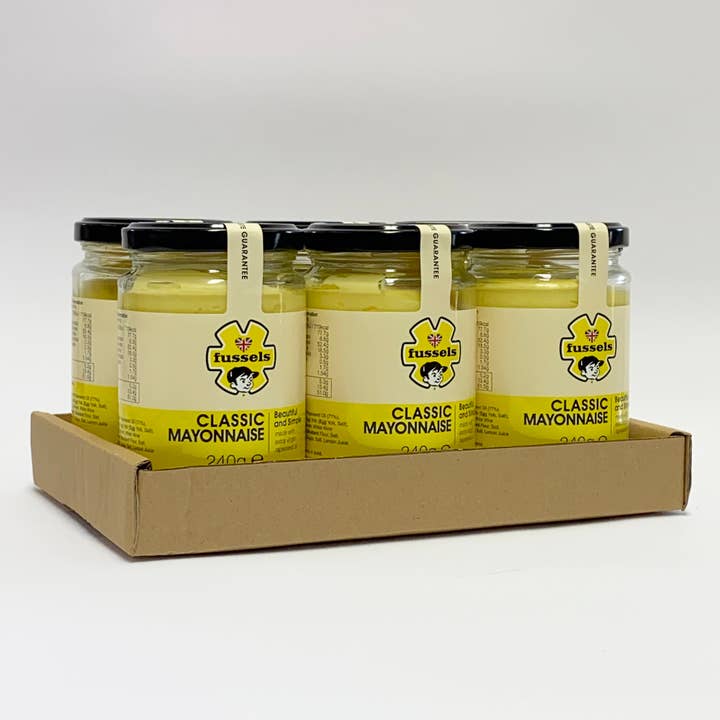 Fussels Klassisk Mayonnaise - 6 x 240g for engroshandel hos Fussels Fine Foods Ltd
