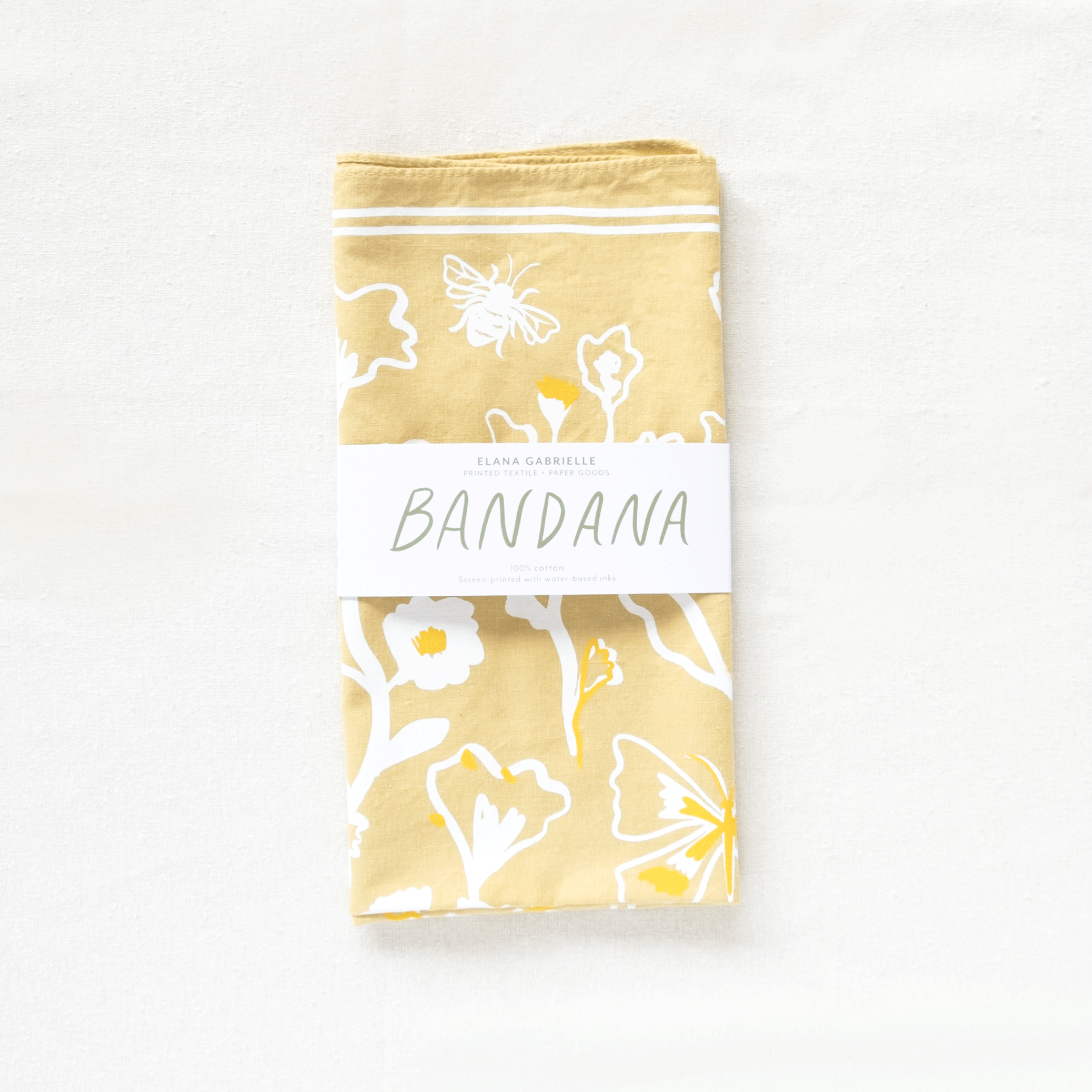 Elana Gabrielle - Wholesale Bandana - Women's - Blossoms Bandana - Screenprinted Cotton Nature-Inspired Gift5