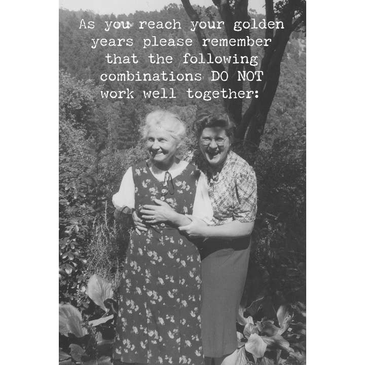 Primitives by Kathy - Wholesale Everyday Greeting Card - Golden Years Greeting Card