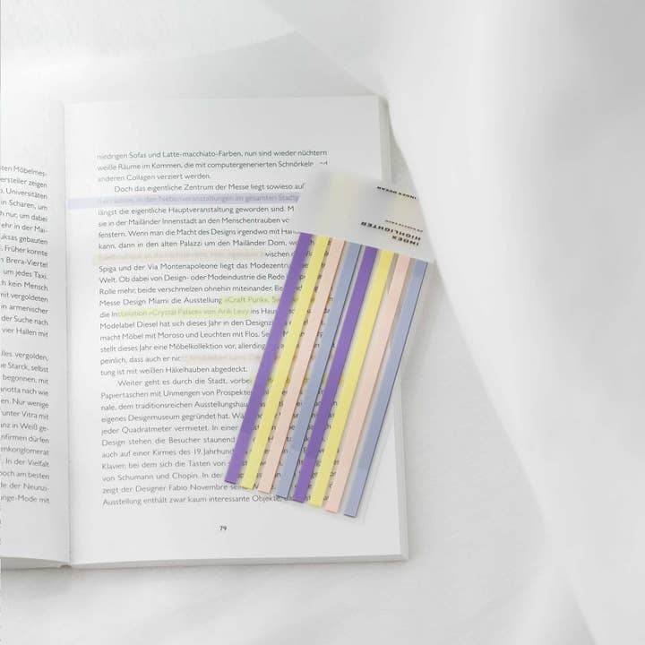 Ordinate – Marcador por atacado – Ametista Dourada | Tiras Adesivas Transparentes Design Longo1