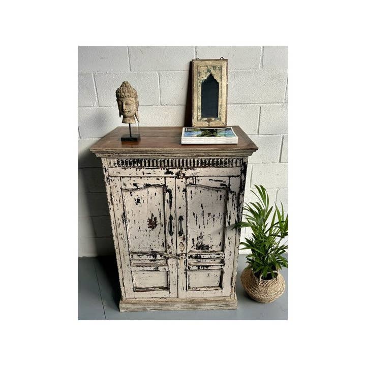 Paloma Black (Casa Natura Design, S.L.) - Wholesale Cabinet - Beautiful Vintage Wood Cabinet With 2 Doors4