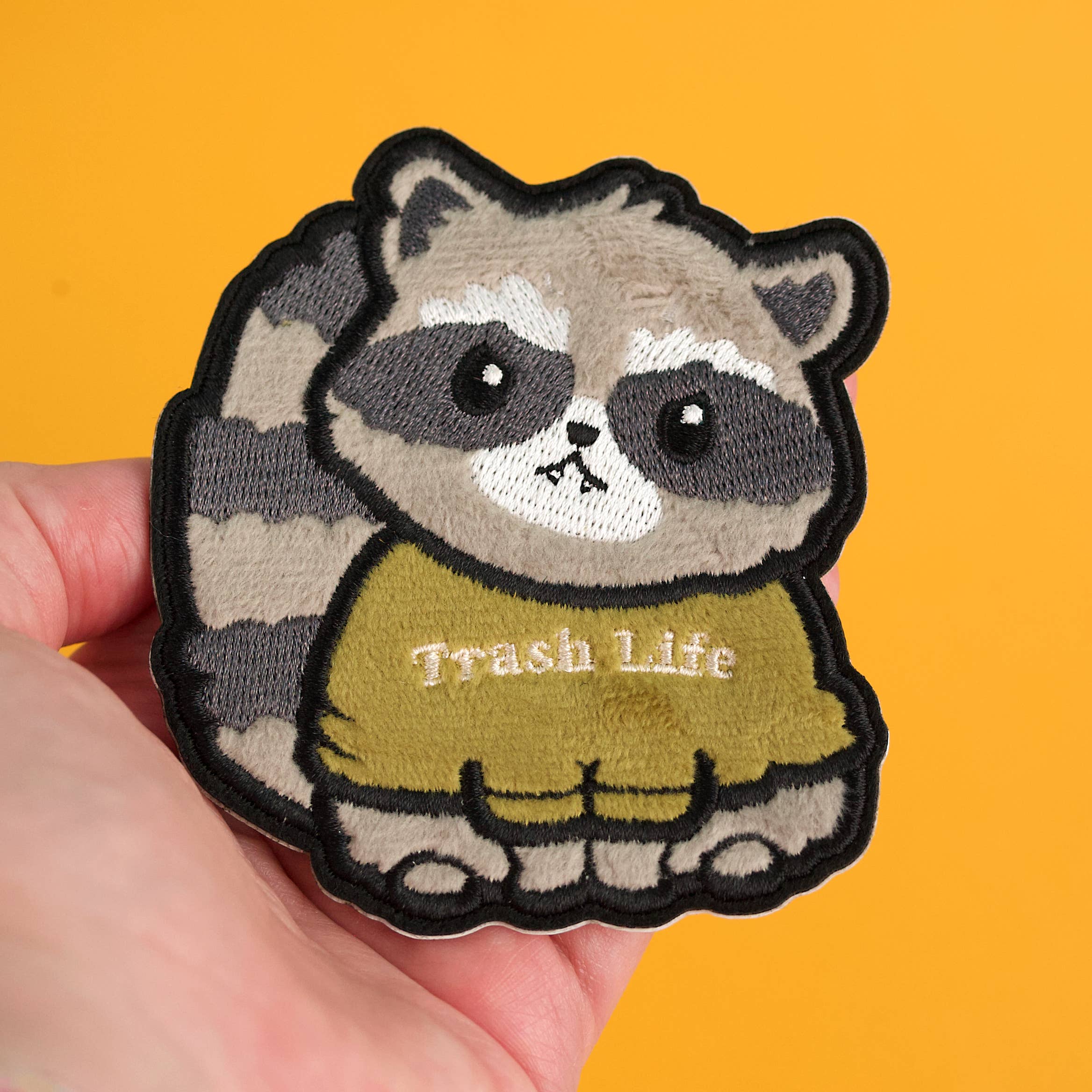 LuxCups Creative - Wholesale Patch - Raccoon Fuzzy Patch3