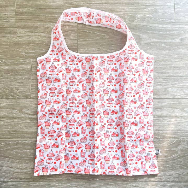 Eco Shopping Bag - Lil' Strawberries for wholesale by SumLilThings